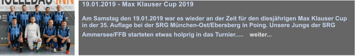 03.05.2018 - Frderabend mit Steffen Grimmeissen   Ein jeder junger Schiedsrichter trumt davon: ein Mal in seinem Leben vor tausenden von Zuschauern aufzulaufen, ein schnes, hochklassiges Spiel leiten zu drfen und nach dem Spiel kein Thema zu sein. Das ist die Vorstellung eines perfekten Spiels fr jeden Schiedsrichter mit Perspektive....   weiter... 03.05.2018 - Frderabend mit Steffen Grimmeissen   Ein jeder junger Schiedsrichter trumt davon: ein Mal in seinem Leben vor tausenden von Zuschauern aufzulaufen, ein schnes, hochklassiges Spiel leiten zu drfen und nach dem Spiel kein Thema zu sein. Das ist die Vorstellung eines perfekten Spiels fr jeden Schiedsrichter mit Perspektive....   weiter... 19.01.2019 - Max Klauser Cup 2019  Am Samstag den 19.01.2019 war es wieder an der Zeit fr den diesjhrigen Max Klauser Cup in der 35. Auflage bei der SRG Mnchen-Ost/Ebersberg in Poing. Unsere Jungs der SRG Ammersee/FFB starteten etwas holprig in das Turnier.....   weiter...